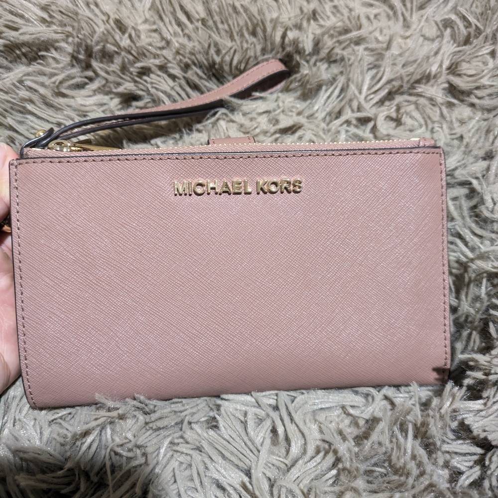 Michael Kors Pink Wristlet Clutch